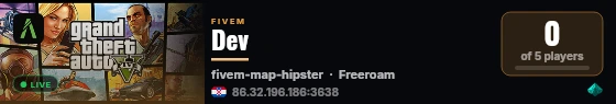 Dev live status badge