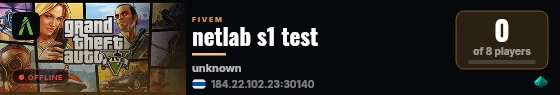 netlab s1 test live status badge