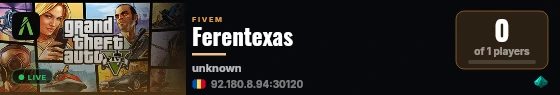 Ferentexas live status badge