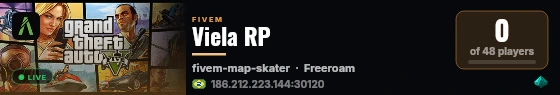 Viela RP live status badge