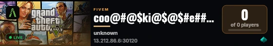 coo@#@$ki@$@$#e###s  | ESX Legacy 服务器 live status badge