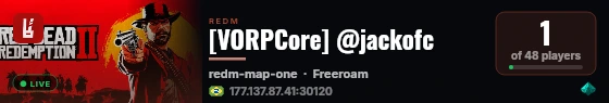 [VORPCore] @jackofc live status badge