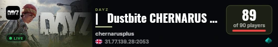 |   Dustbite CHERNARUS 1PP | BBP | HELI | EVENTS | LOOT+ live status badge