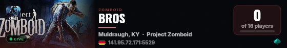 BROS live status badge