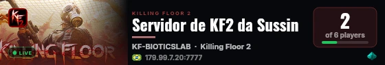 Servidor de KF2 da Sussin live status badge