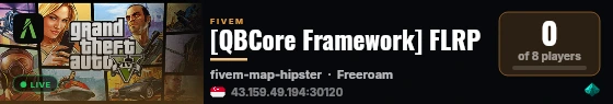 [QBCore Framework] FLRP live status badge