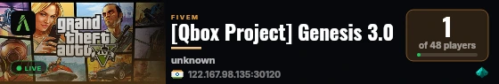 [Qbox Project] Genesis 3.0 live status badge