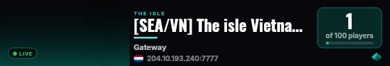 [SEA/VN] The isle Vietnam - DINO DINO live status badge