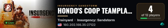 HONDO'S COOP TEAMPLAY SERVER live status badge
