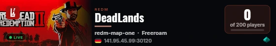 DeadLands live status badge