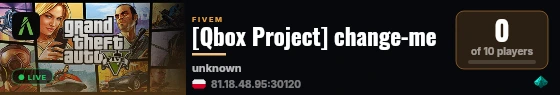 [Qbox Project] change-me live status badge