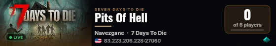 Pits Of Hell live status badge