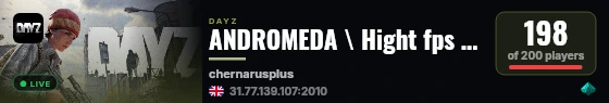 ANDROMEDA \ Hight fps : PvP \ Mods live status badge