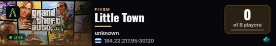 Little Town live status badge