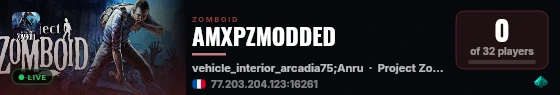 AMXPZMODDED live status badge