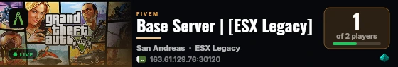 Base Server | [ESX Legacy] live status badge