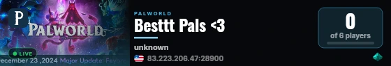 Besttt Pals <3 live status badge