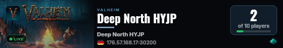 Deep North HYJP live status badge