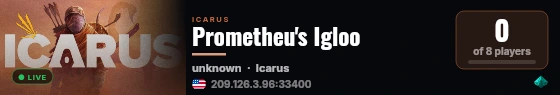 Prometheu's Igloo live status badge