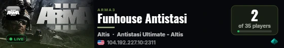 Funhouse Antistasi live status badge
