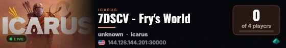 7DSCV - Fry's World live status badge