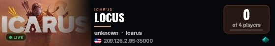 LOCUS live status badge
