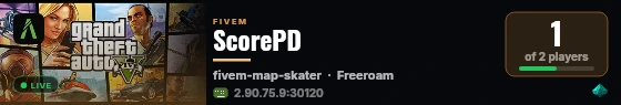 ScorePD live status badge