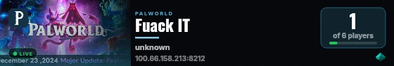 Fuack IT live status badge