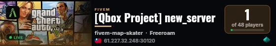 [Qbox Project] new_server live status badge