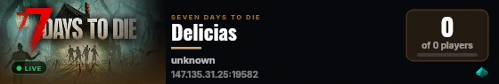 Delicias live status badge