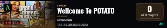 Wellcome To POTATO live status badge