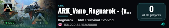 ARK_Vano_Ragnarok - (v361.7) live status badge