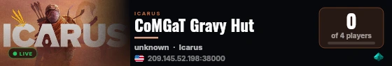 CoMGaT Gravy Hut live status badge