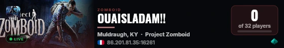 OUAISLADAM!! live status badge