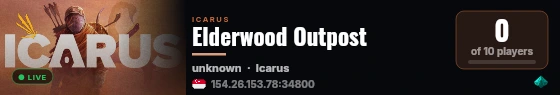 Elderwood Outpost live status badge