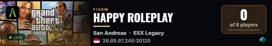 HAPPY ROLEPLAY live status badge