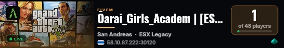 Ōarai_Girls_Academ | [ESX Legacy] live status badge