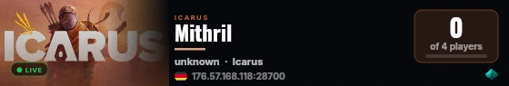Mithril live status badge