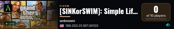[Qbox Project] SINKorSWIM live status badge