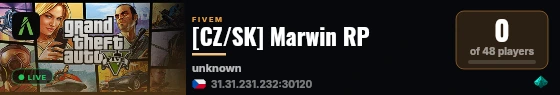[CZ/SK] Marwin RP live status badge