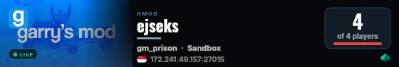 ejseks live status badge