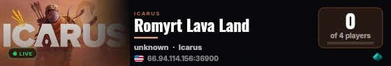 Romyrt Lava Land live status badge