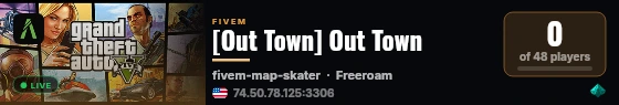 [Out Town] Out Town live status badge