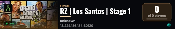 RZ | Los Santos | Stage 1 live status badge