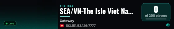 SEA/VN-The Isle Viet Nam|Sinh Vien Dino 3x-discord.gg/sinhviendino-VoIP live status badge
