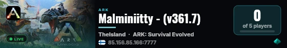 Malminiitty - (v361.7) live status badge