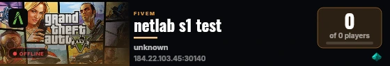 netlab s1 test live status badge