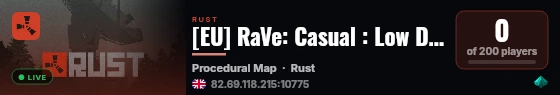 [EU] RaVe: Casual : Low Decay : No Wipe live status badge