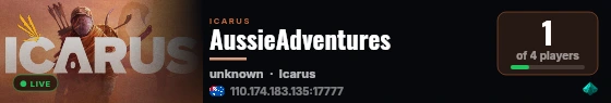 AussieAdventures live status badge