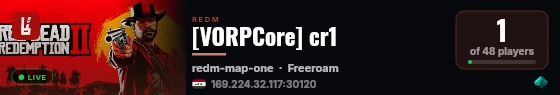[VORPCore] cr1 live status badge